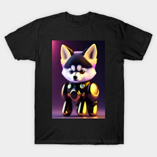 Cute Pomsky Robot T-Shirt